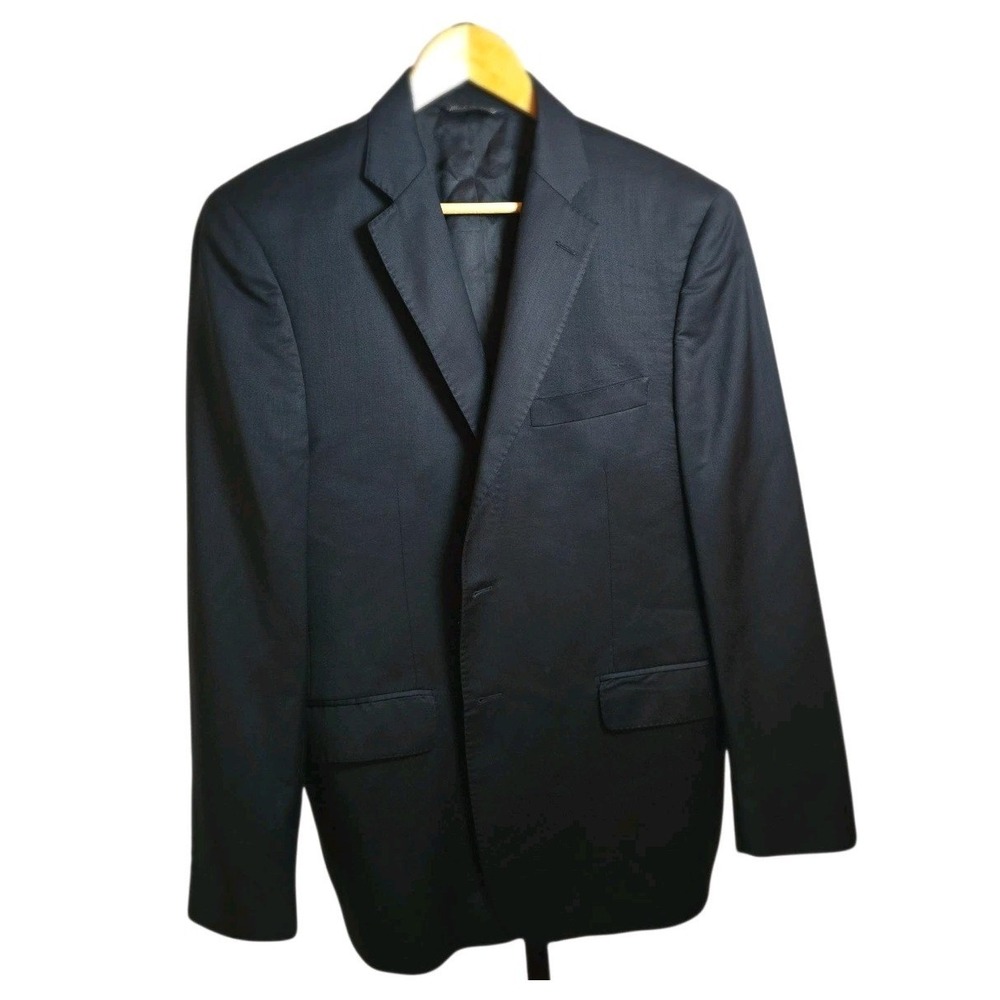 Ermenegildo Zegna Wool Silk‎ Men's Sport Coat Blazer 42 Drop 6 Black Italy Cloth